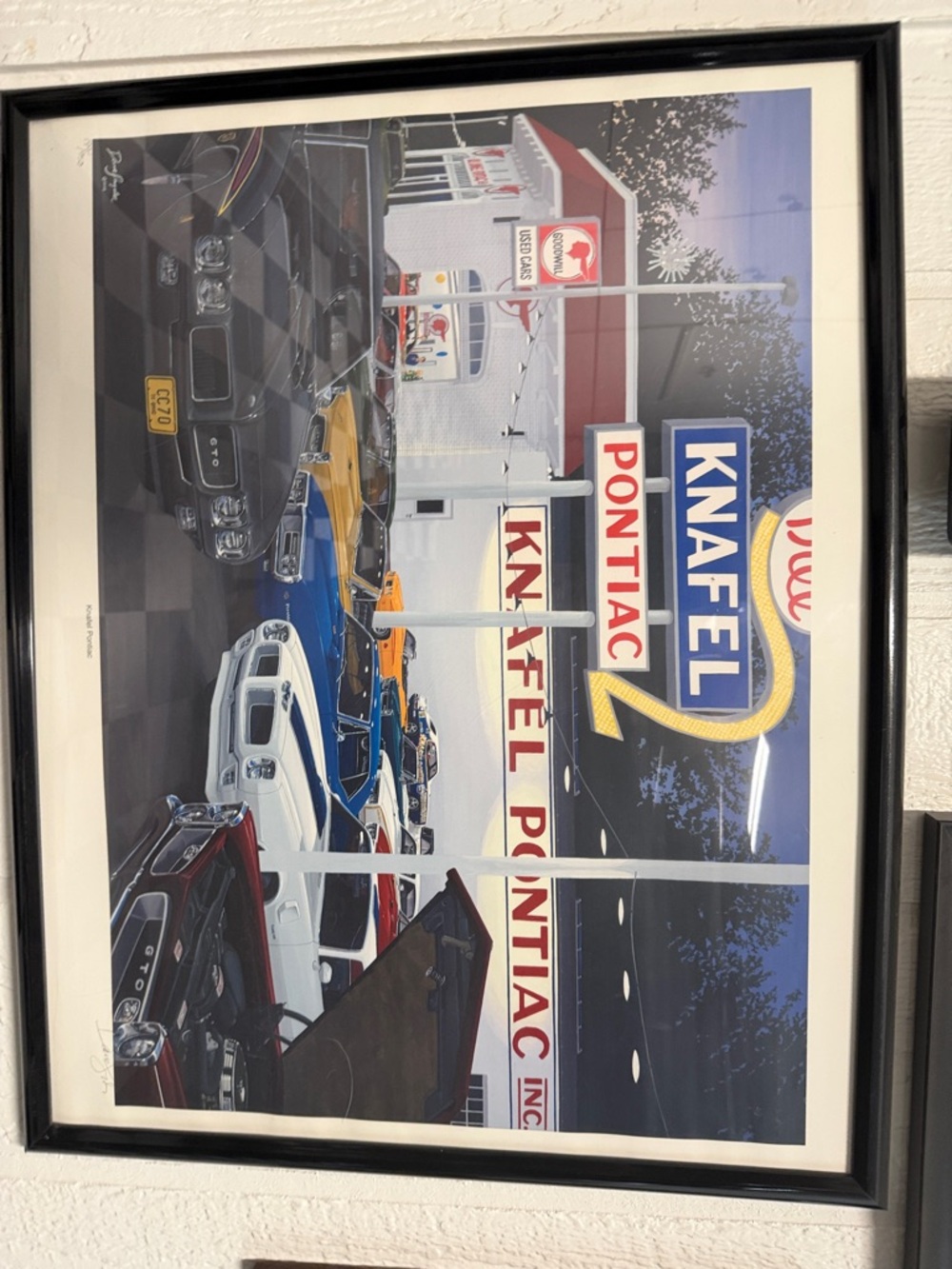 Knafel Pontiac Vintage Car Poster - Multi-Color
